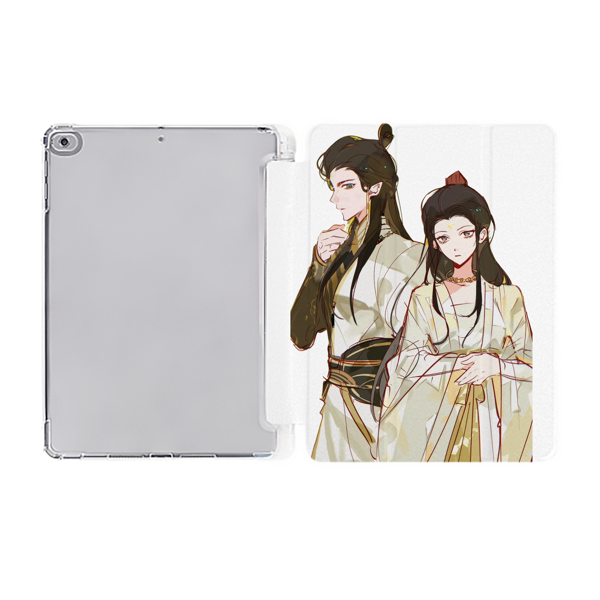 （画像用） Ne Zha 2 ナタ 魔童の大暴れ IPad ケース ペン収納付き 三つ折りスタンド PUレザー×シリコン 対応機種9.5/10.5/10.9インチ